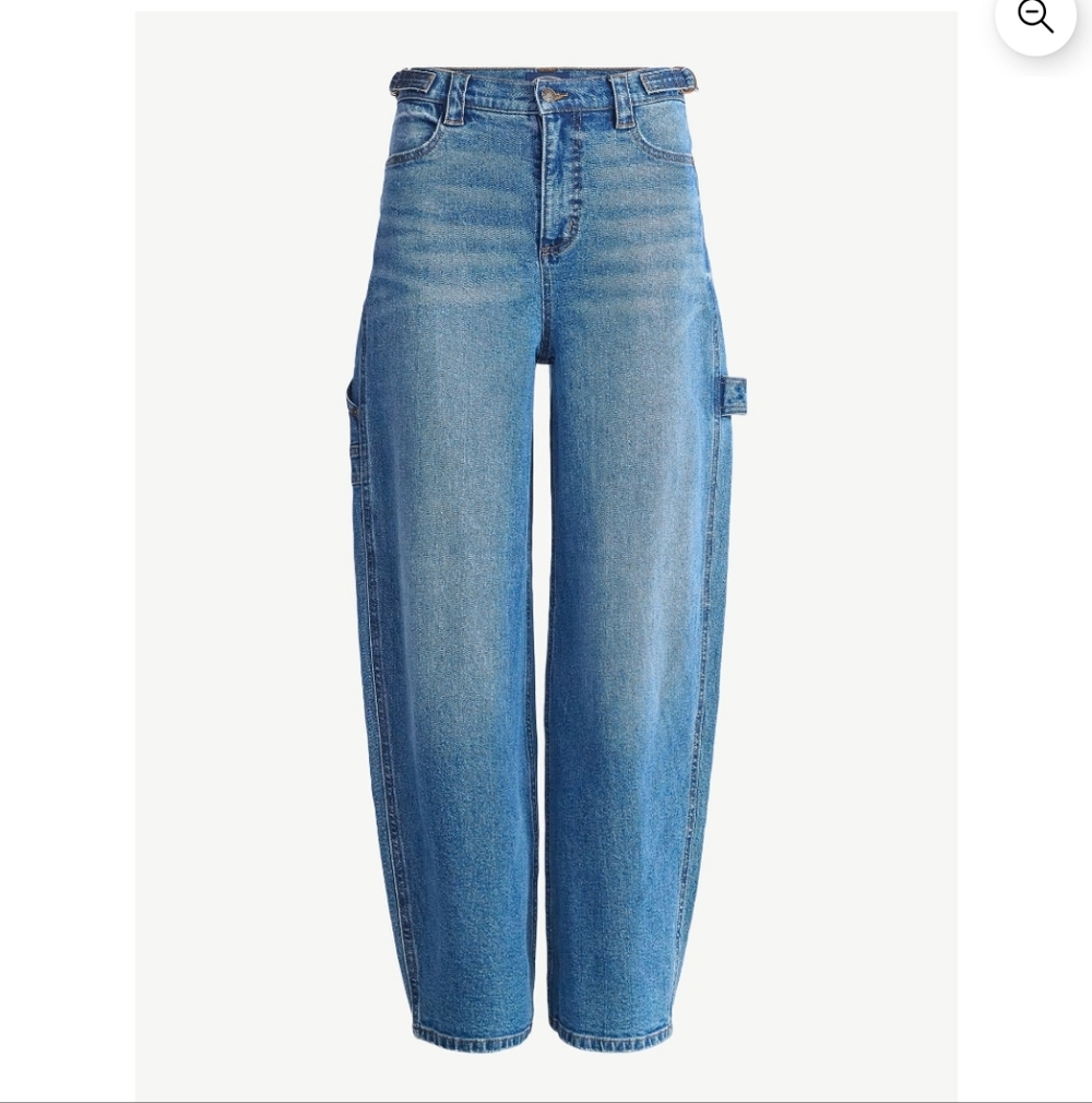 Scoop Carpenter Barrel Blue Jeans Women's Size 8 10 - Picture 6 of 7